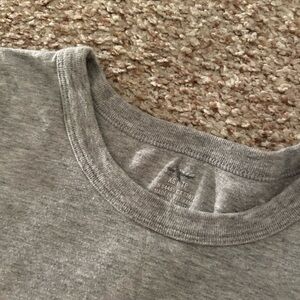 Aerie Gray Crew Neck Long Sleeve T Shirt xs